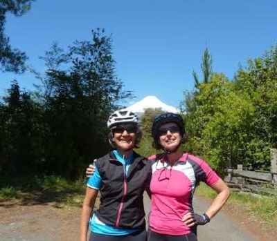 Mina Patel Cycling on the  tour with redspokes